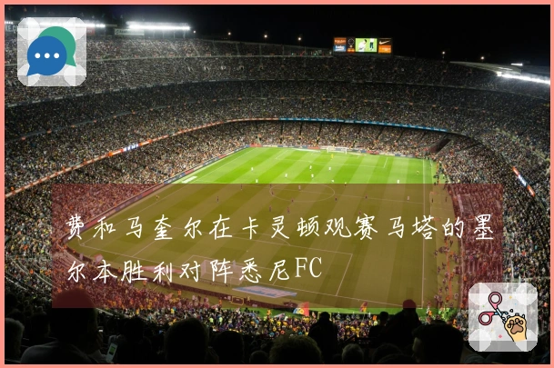 费和马奎尔在卡灵顿观赛马塔的墨尔本胜利对阵悉尼FC